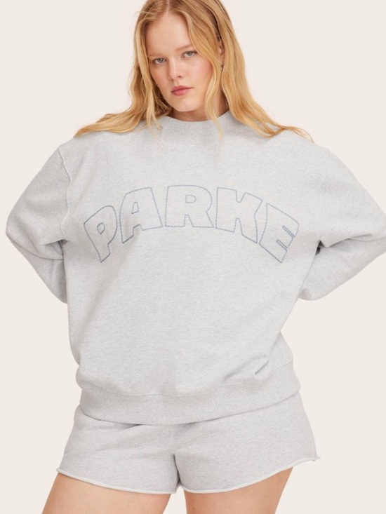 Parke x Target Tops - Parke x Target mock neck. NWT. Gray with light blue